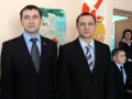Депутаты Сергей Дорофеев и Павел Будагов в Луковской средней школе.