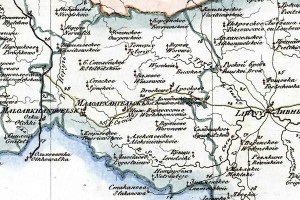 Малоархангельский уезд на карте 1822 года