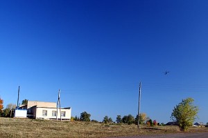 Вертолёты возвращаются на базу. 03.10.2009 г.