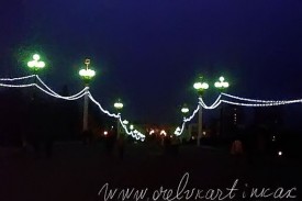 Александровский мост ночью
