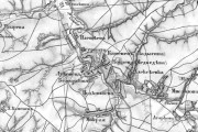 Деревня Медведево на карте Шуберта, 19 век.