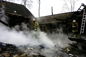 После пожара в Орлянке.