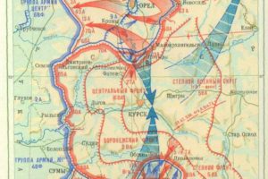 Карта Курской битвы.