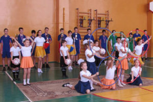 После ремонта открыт спортивный зал Совхозской средней школы.