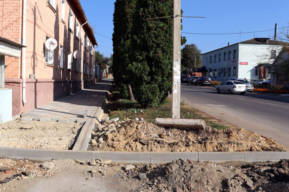 Капитальный ремонт улицы Советская в Малоархангельске