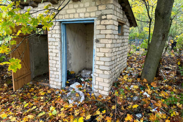 Для сбора отходов используется туалет Первомайского дома культуры.